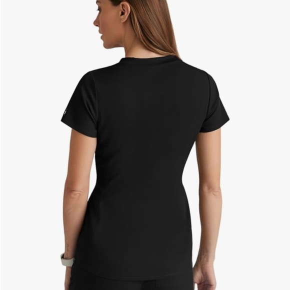 New Grey's Anatomy Stretch Direct - Medical Nurse V-Neck Scrub Top - Picture 4 of 7